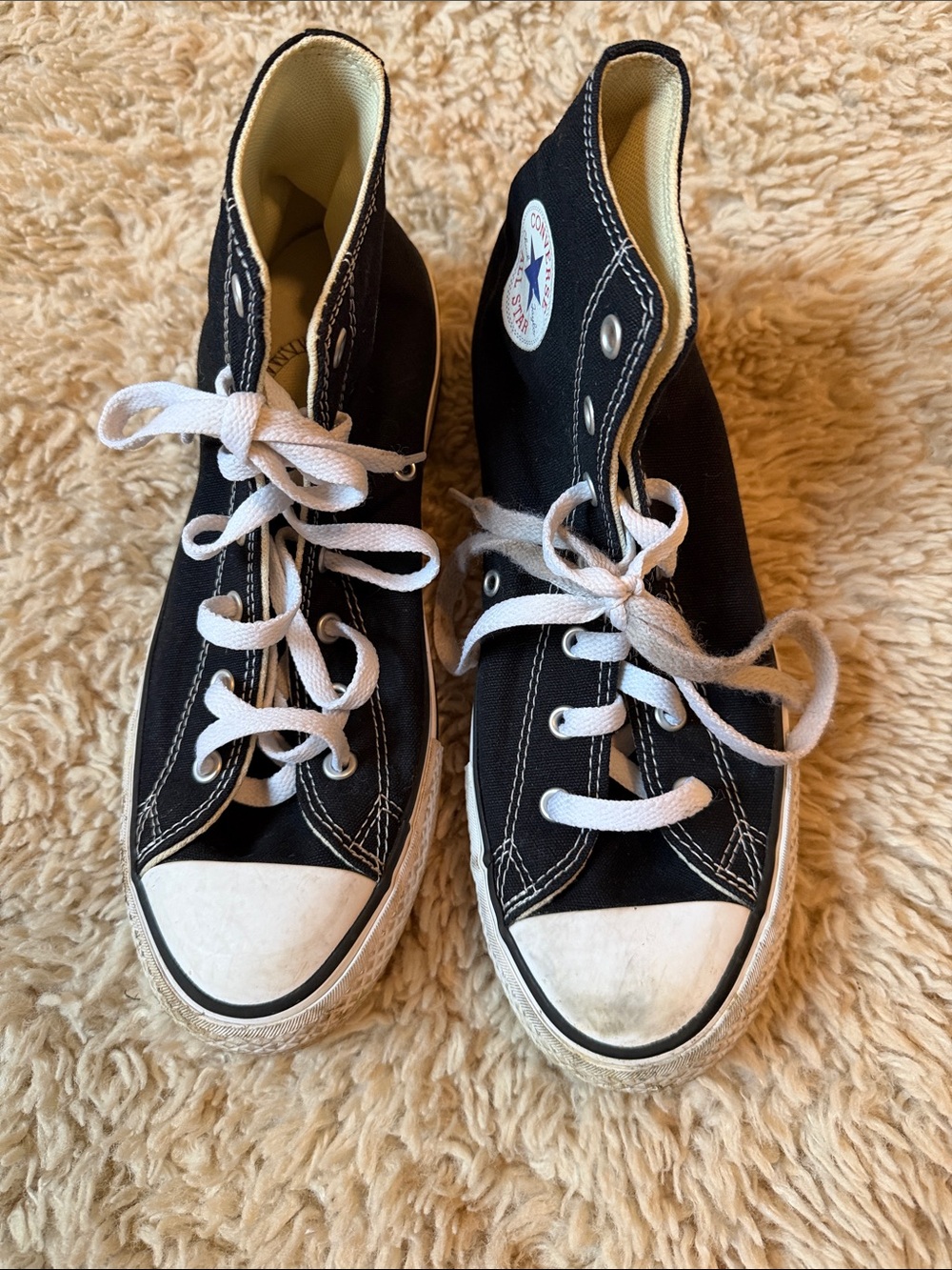 Converse All Stars in black size 7
